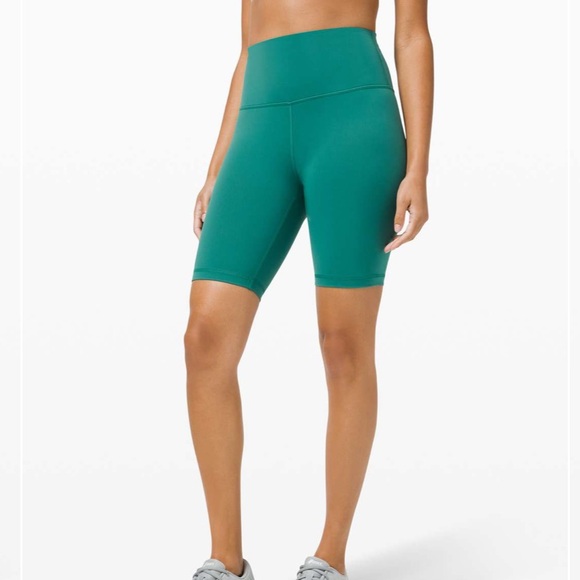 lululemon athletica Pants - Lululemon Wunder Train High Rise Short 8" Teal Lagoon 4
